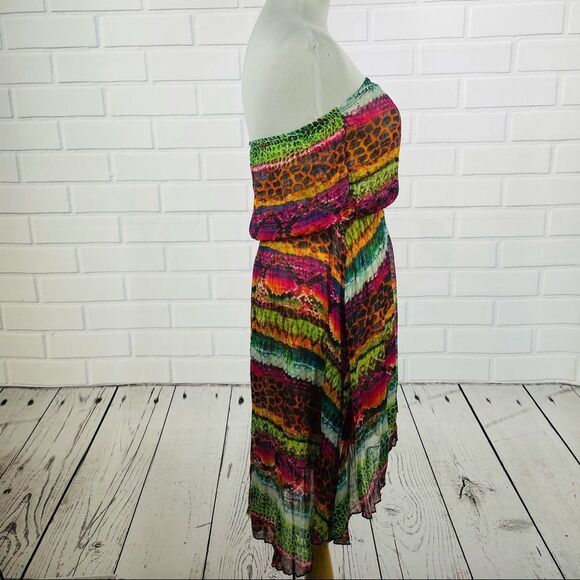 10/$25🦋 Marquis Multicolor Hi-Lo Tube Dress - Size Large - Picture 5 of 14